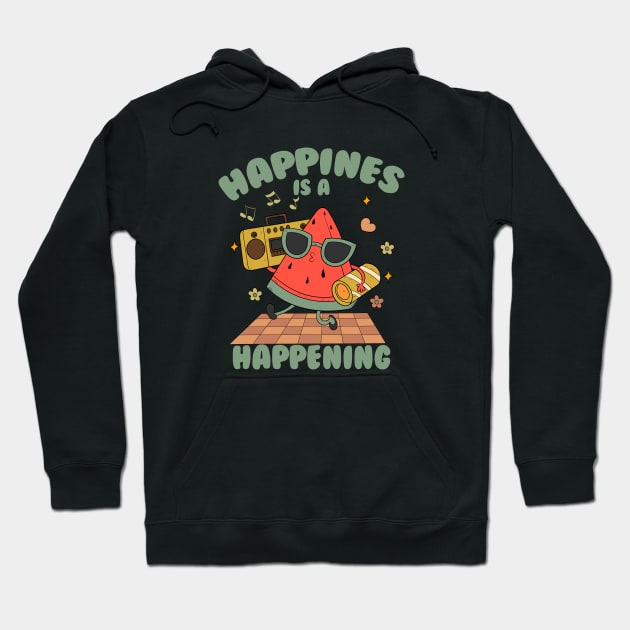 Happines Is A Happening Hoodie by Oiyo